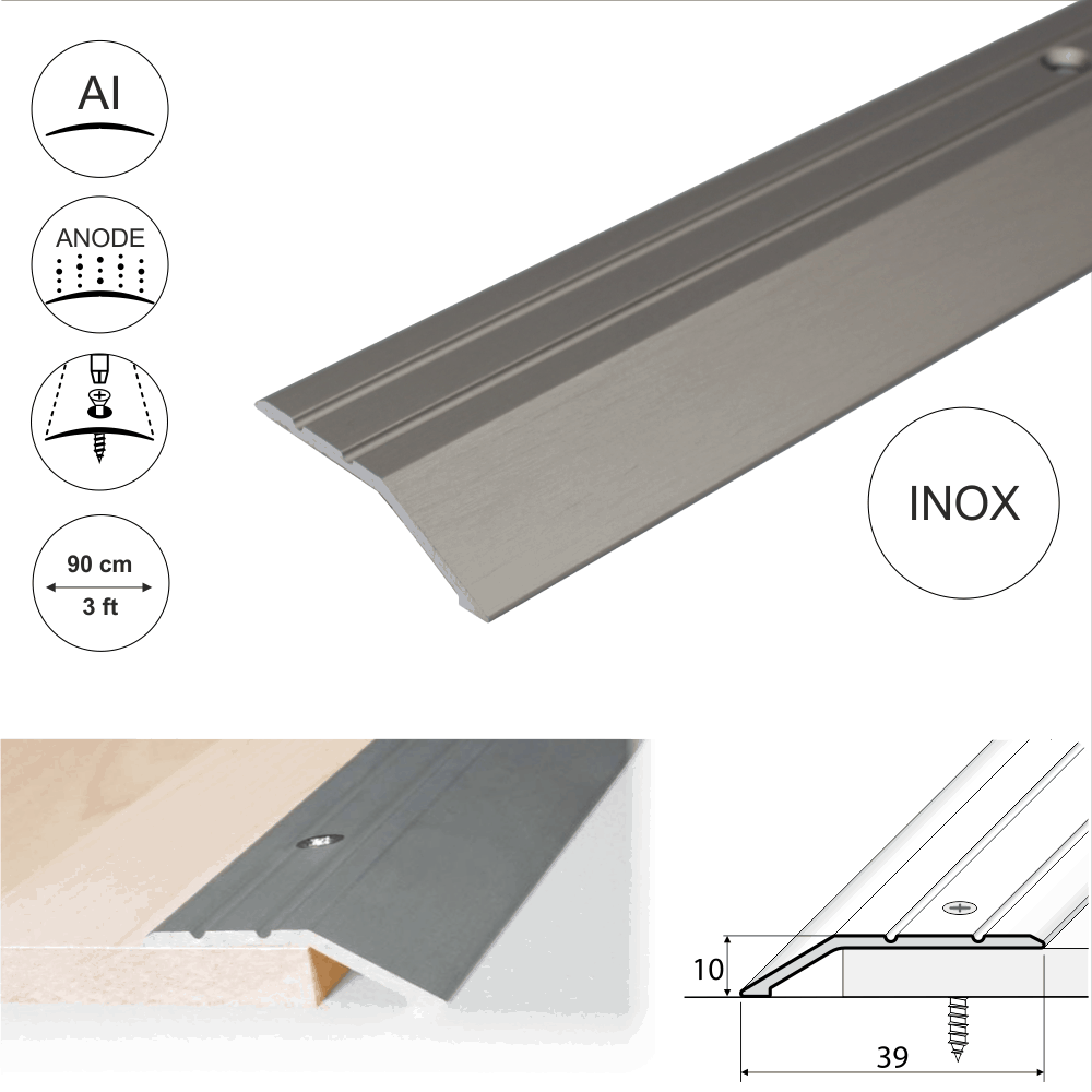 Anodised Aluminium Door Threshold Ramp Profile